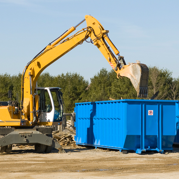 what size residential dumpster rentals are available in Pilgrim